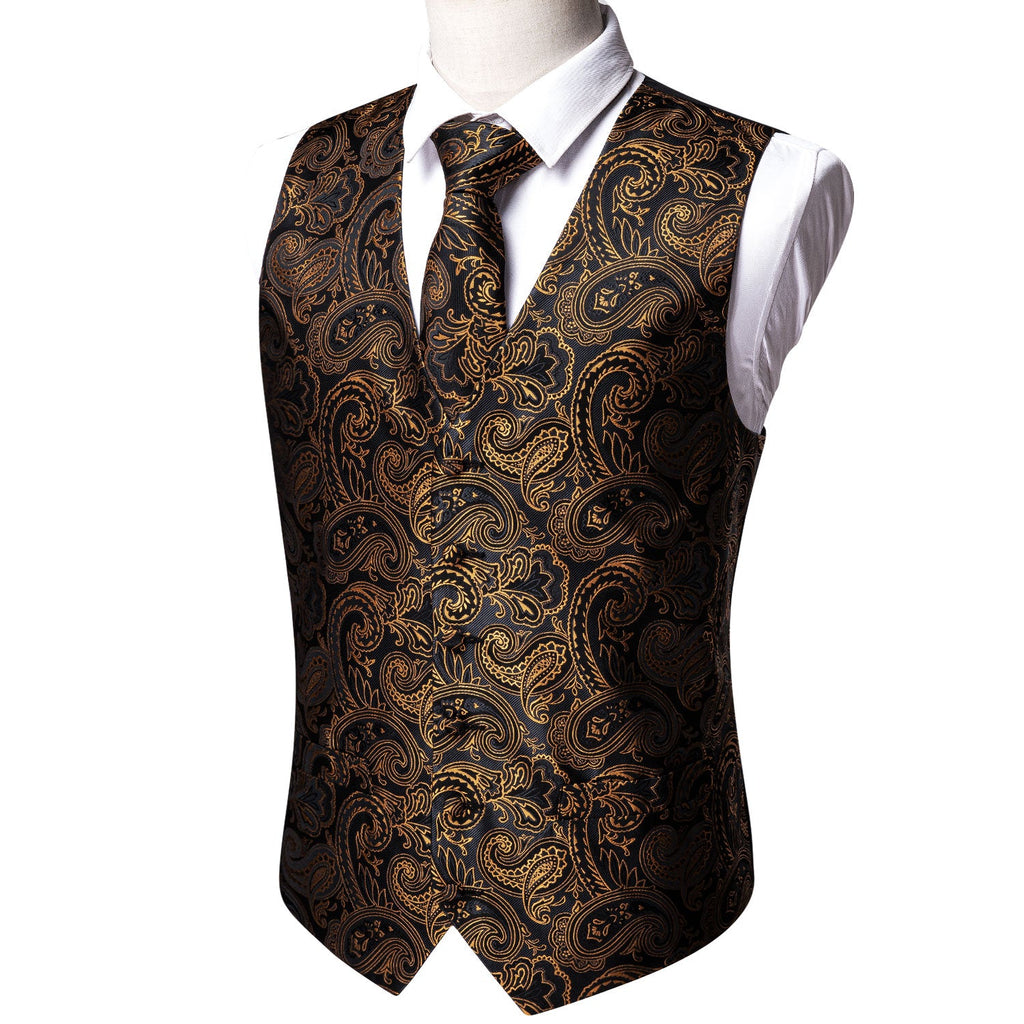 GentCrest Black Paisley Vest Set - Image 3