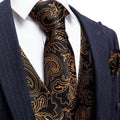 GentCrest Black Paisley Vest Set - Image 1