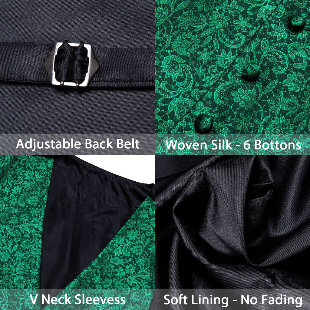 GentCrest Black Floral Vest Set - Image 7