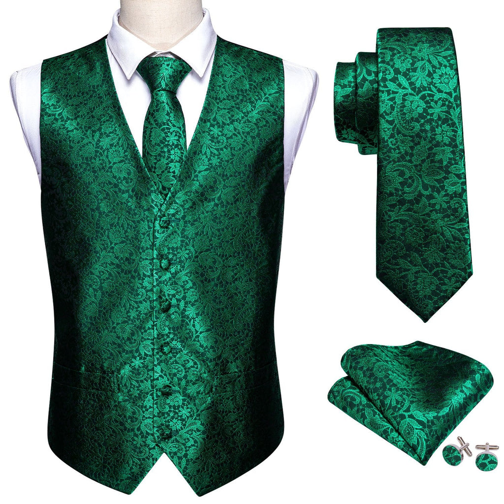 GentCrest Black Floral Vest Set - Image 2
