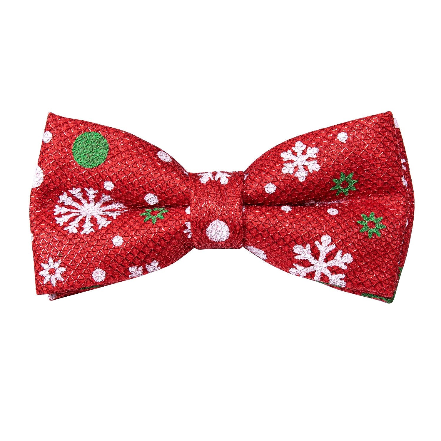 Festive Red Snowflake Jacquard Vest Set - GentCrest - View 3
