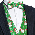 Cheerful Snowman Holiday Jacquard Vest Set - GentCrest