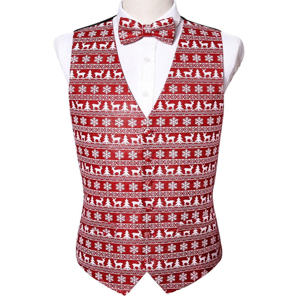 Festive Cheer Ugly Sweater-Inspired Vest Set - GentCrest - View 2