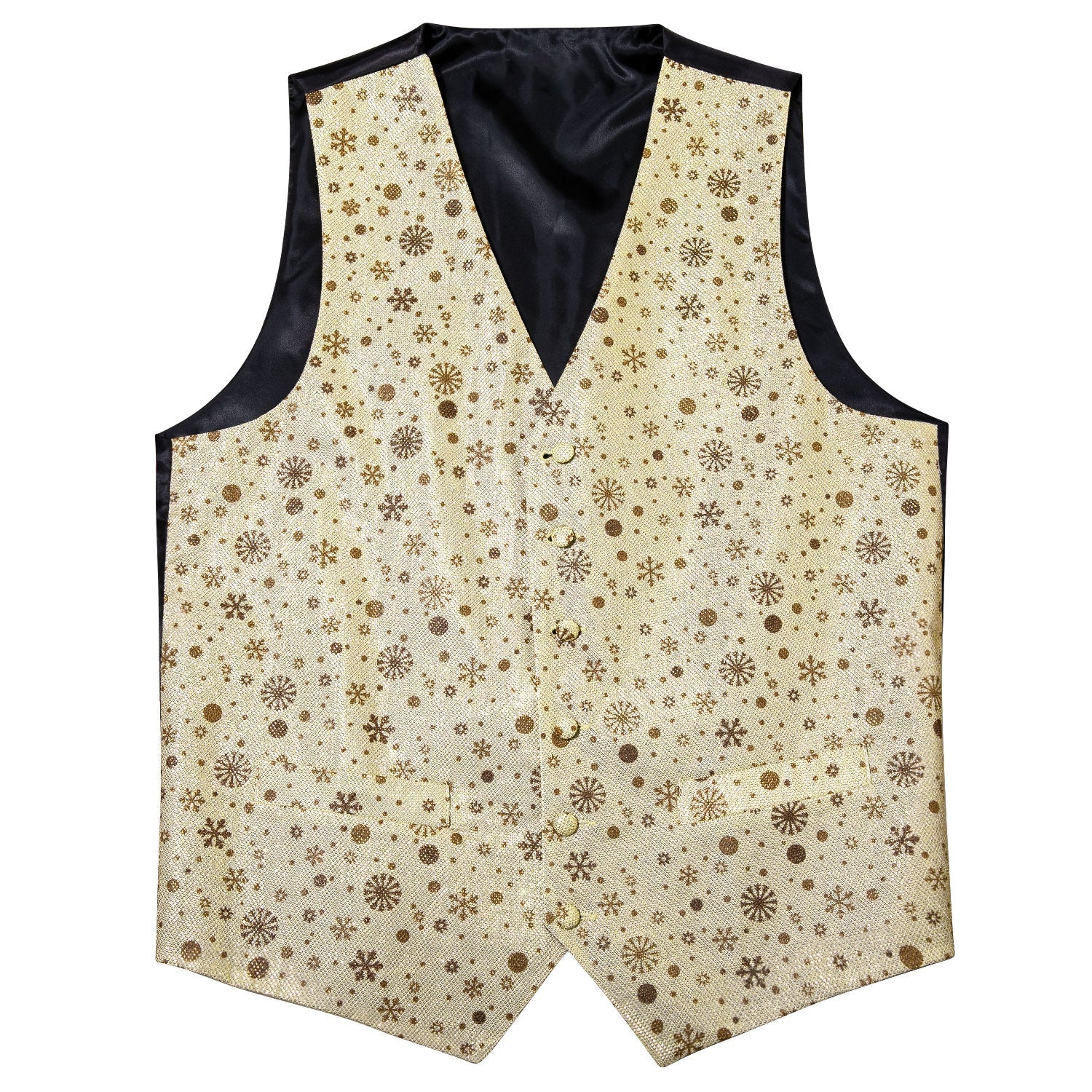 Champagne and Brown Vest Set - GentCrest - View 3