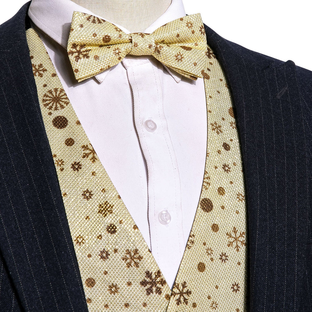 Champagne and Brown Vest Set - GentCrest
