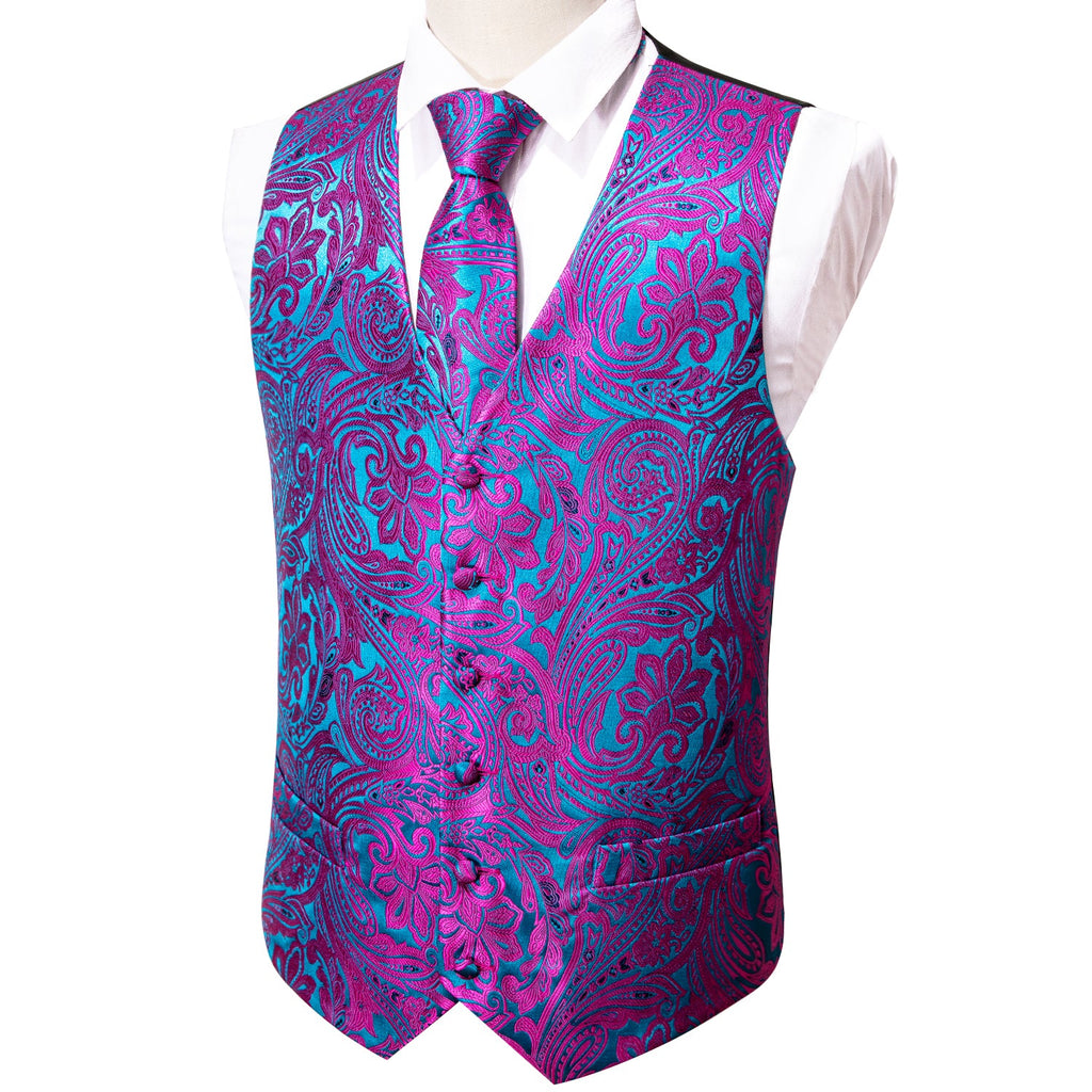 GentCrest Blue Paisley Vest Set - Image 6