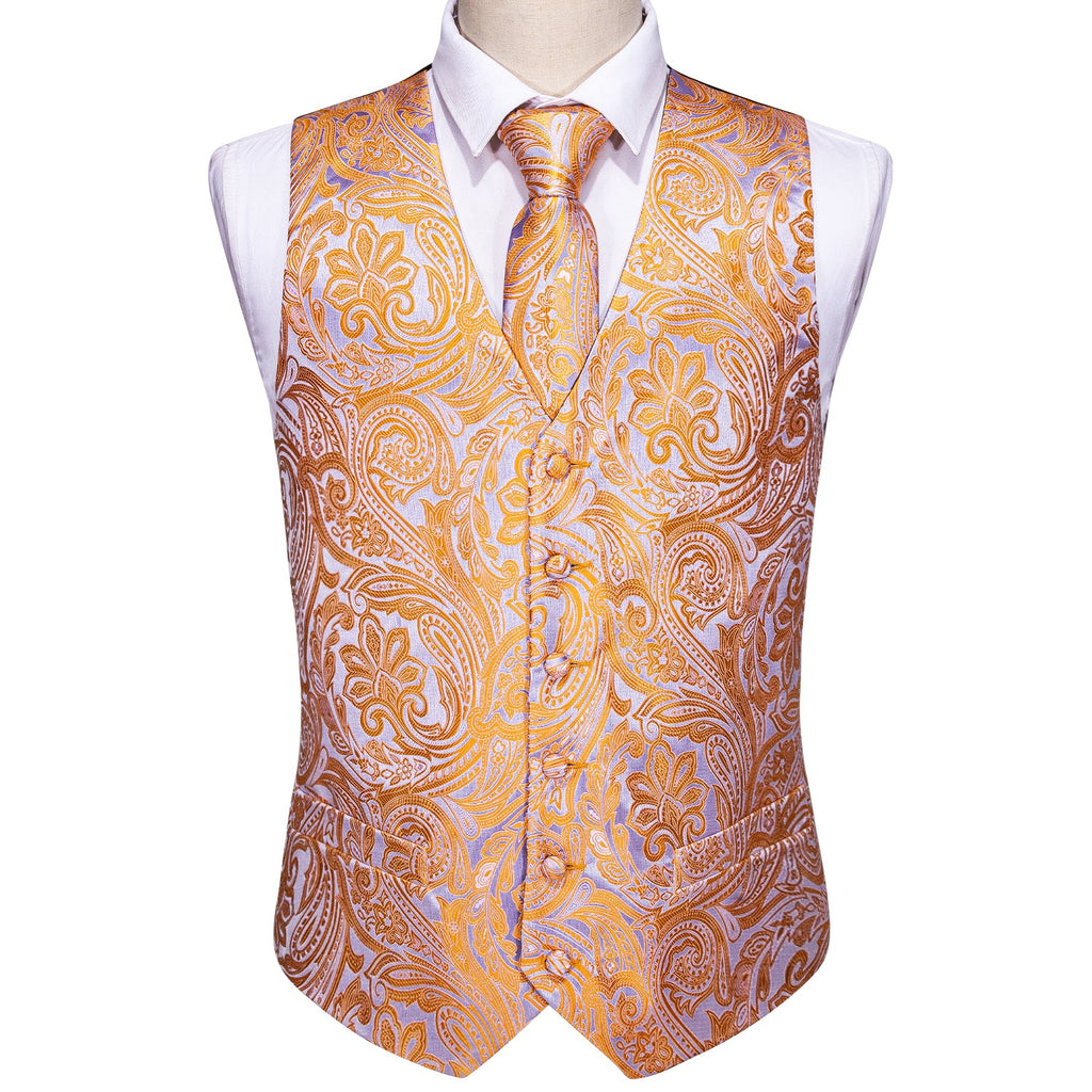 GentCrest Silver Paisley Vest Set - Image 3