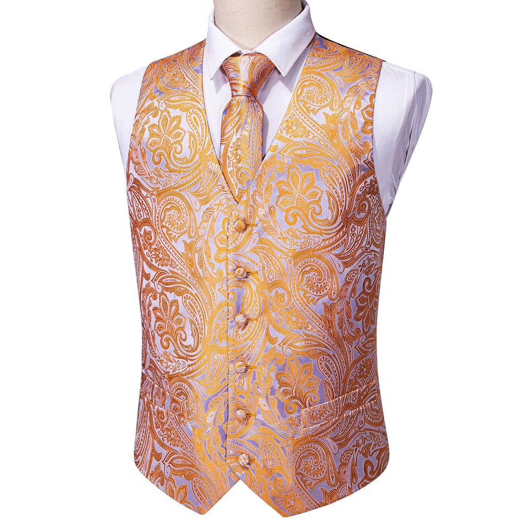 GentCrest Silver Paisley Vest Set - Image 4