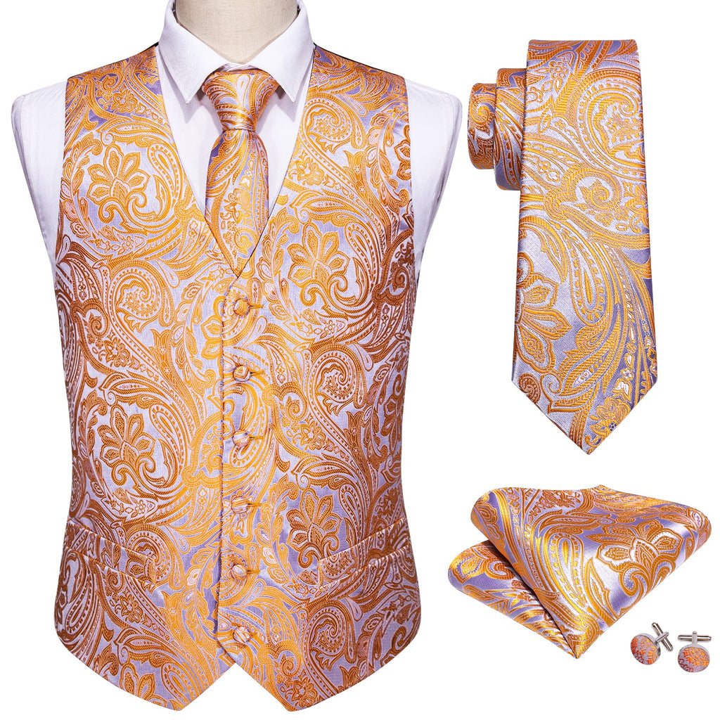 GentCrest Silver Paisley Vest Set - Image 2