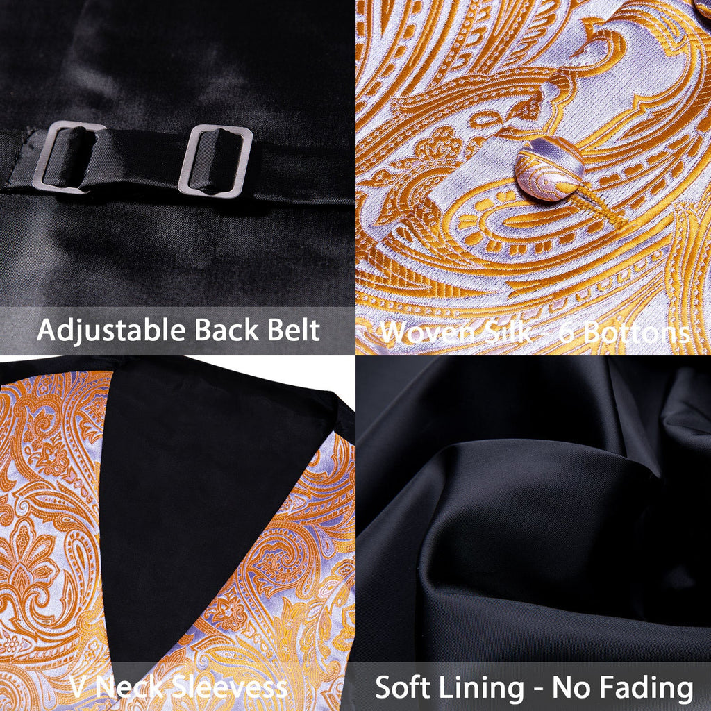 GentCrest Silver Paisley Vest Set - Image 7