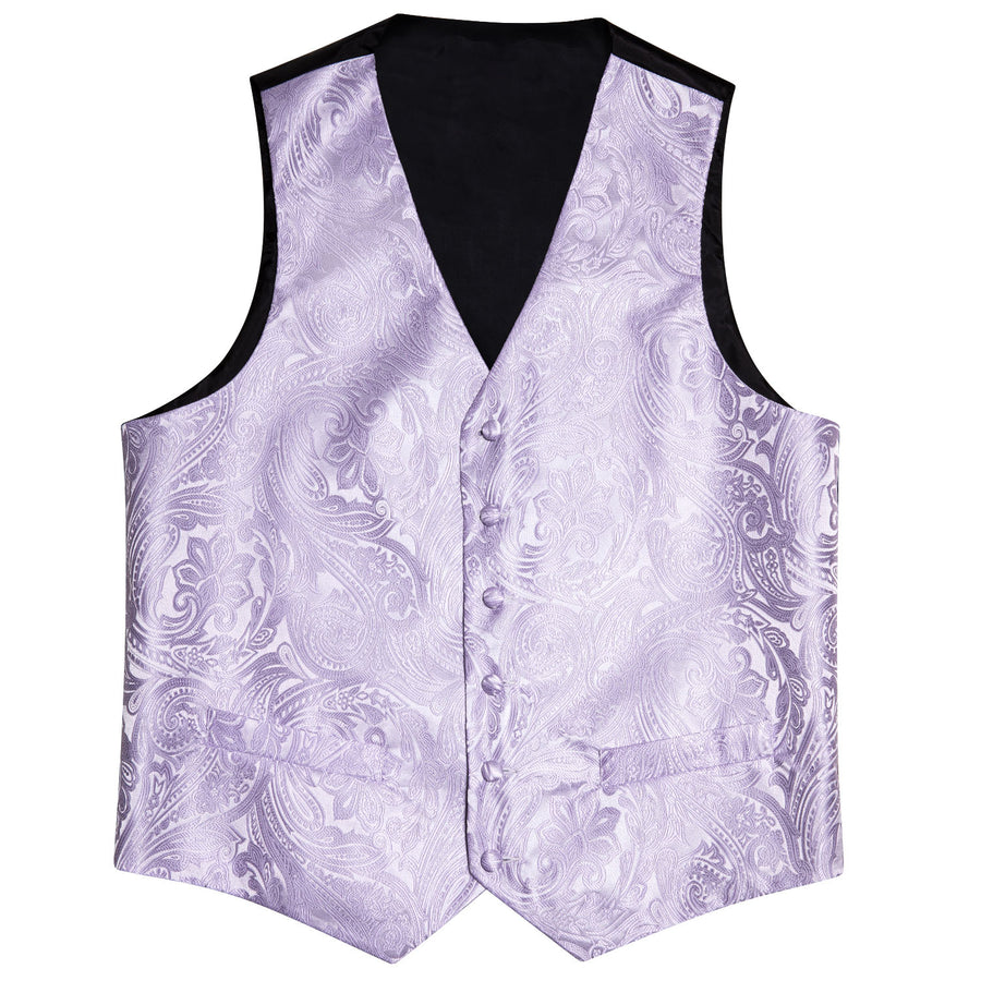 Light Purple Paisley Vest Set - GentCrest - View 6