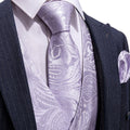 GentCrest Purple Paisley Vest Set - Image 1