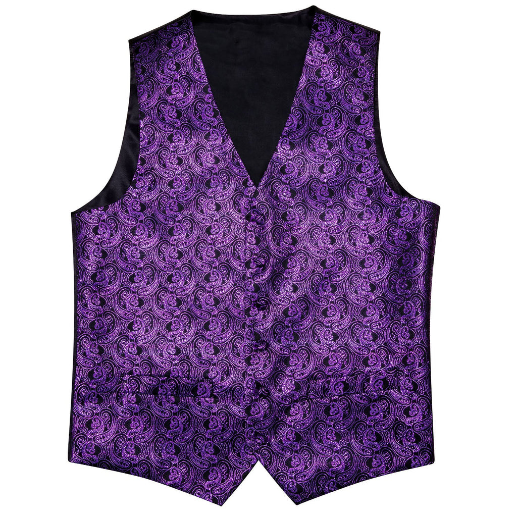 GentCrest Purple Paisley Vest Set - Image 6