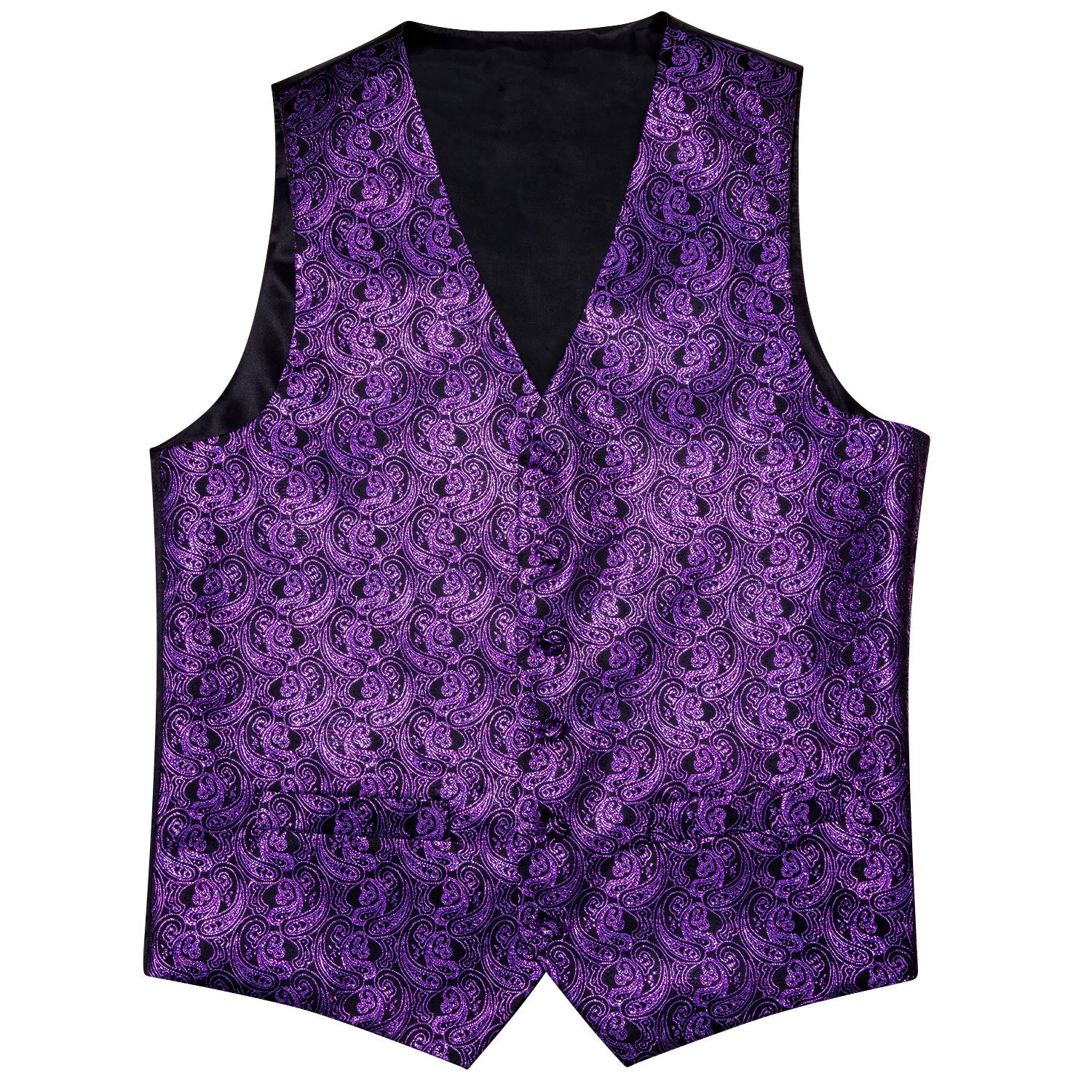 GentCrest Purple Paisley Vest Set - Image 6