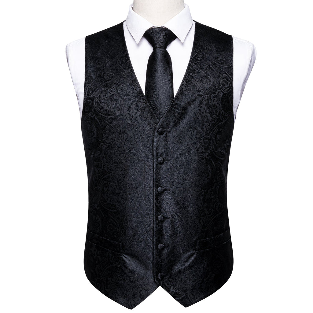 GentCrest Black Paisley Vest Set - Image 3