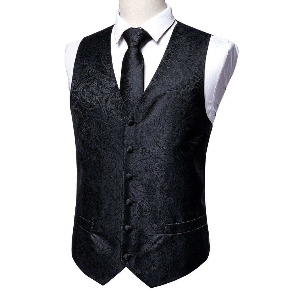 GentCrest Black Paisley Vest Set - Image 4