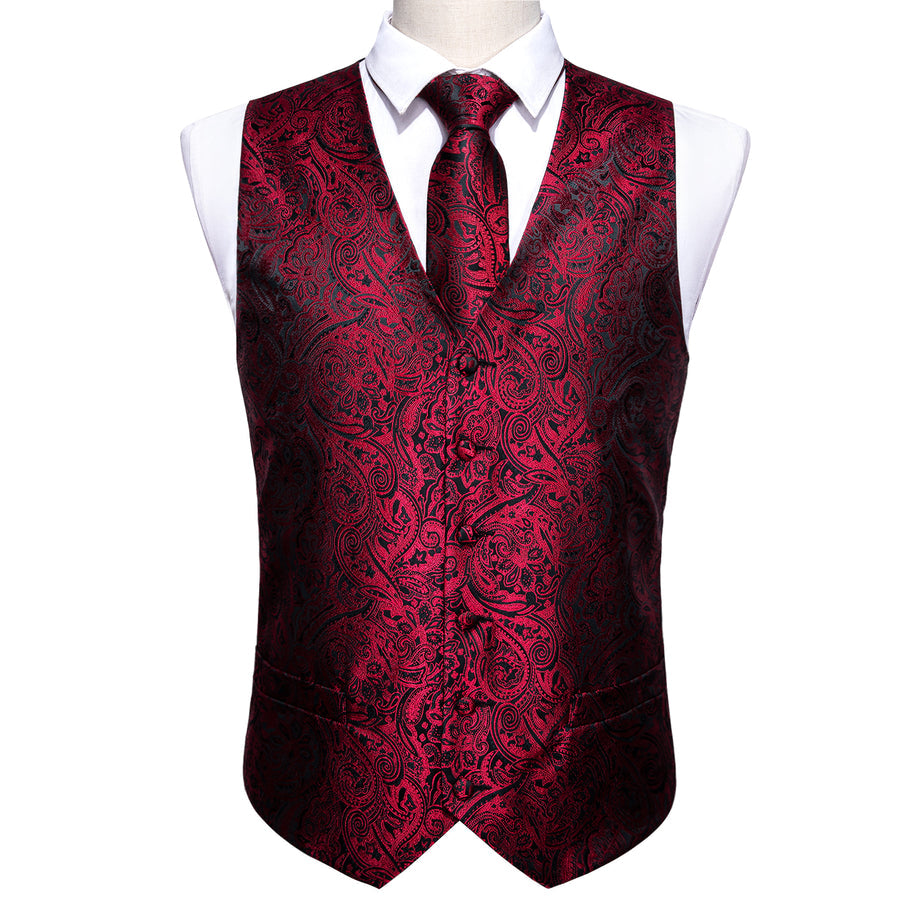 GentCrest Black Paisley Vest Set - Image 5