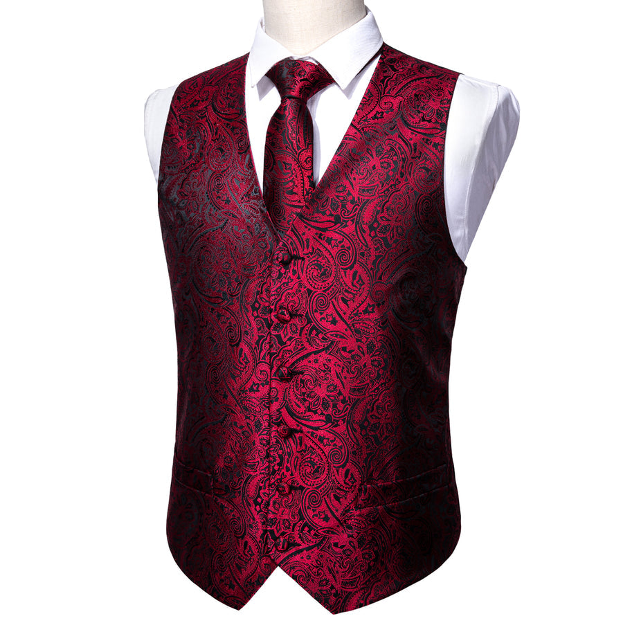 GentCrest Black Paisley Vest Set - Image 6