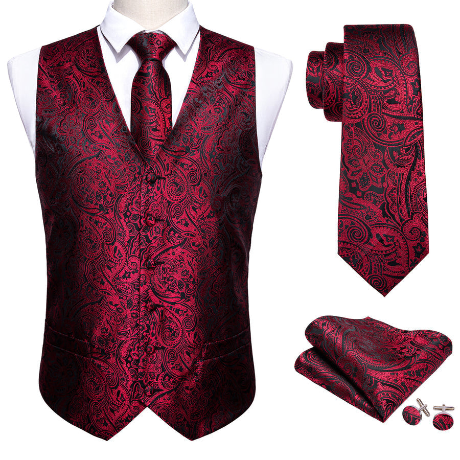 GentCrest Black Paisley Vest Set - Image 3