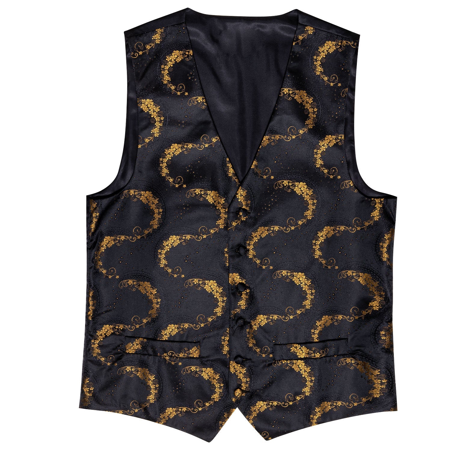 GentCrest Black Floral Vest Set - Image 4