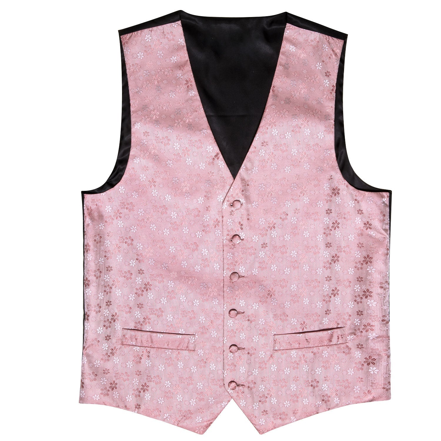 GentCrest Pink Floral Vest Set - Image 3