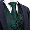 Very Dark Green Vest Set - GentCrest