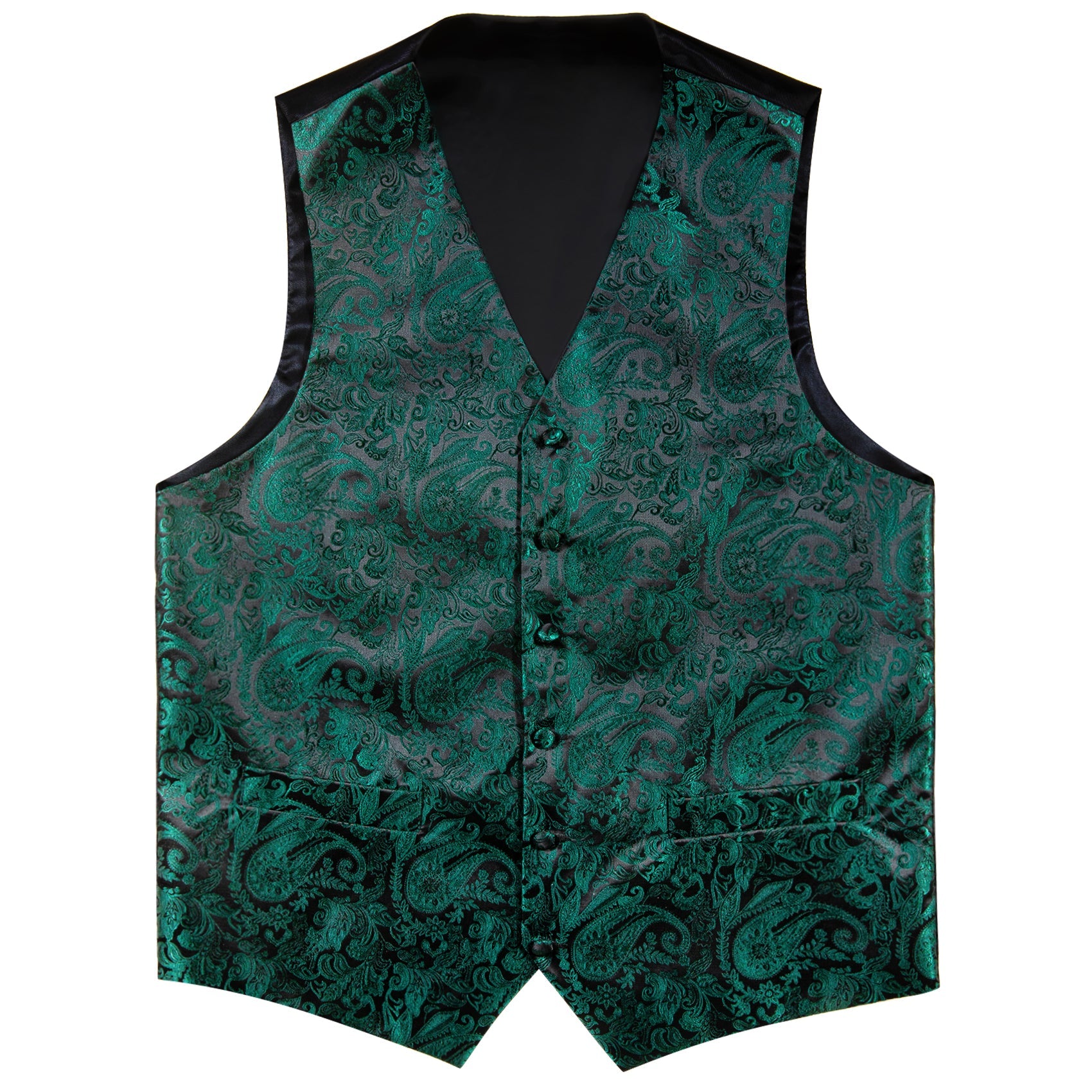 GentCrest Green Paisley Vest Set - Image 6