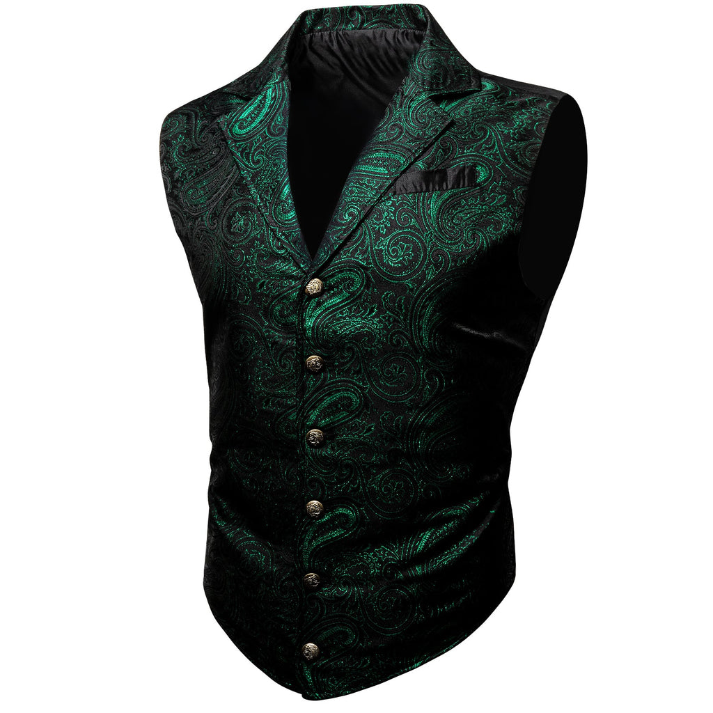 GentCrest Black Paisley Vest Set - Image 1