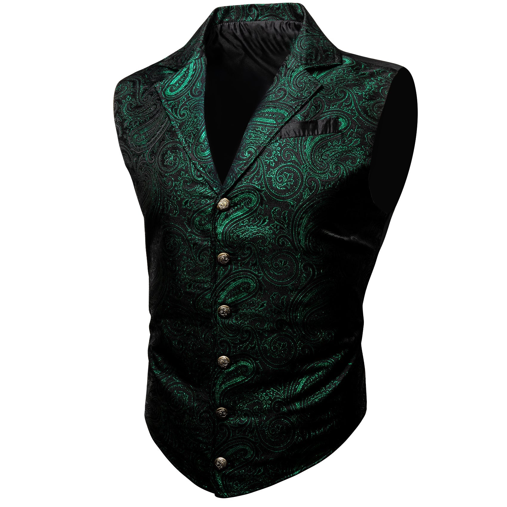 GentCrest Black Paisley Vest Set - Image 1