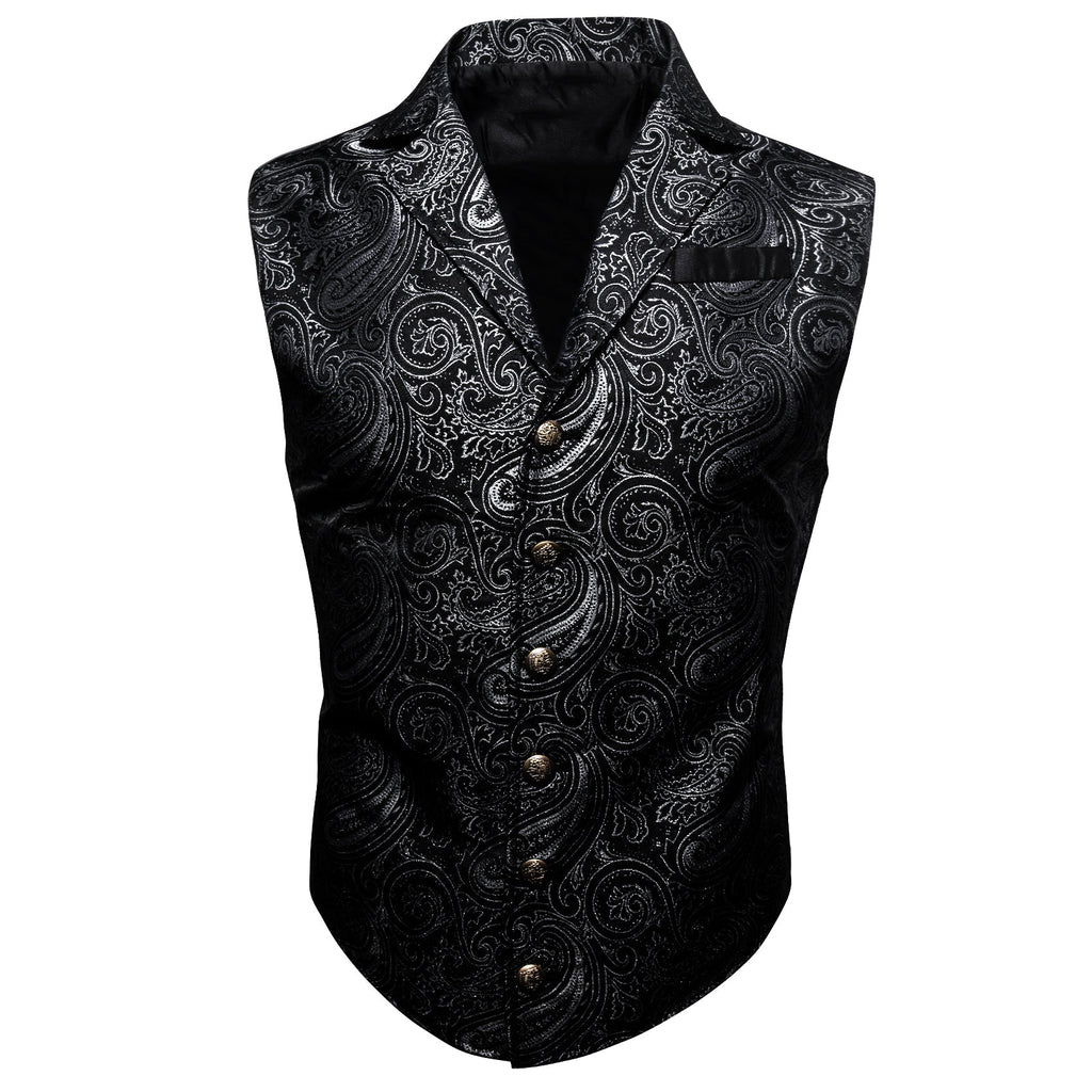 GentCrest Black Paisley Vest Set - Image 3