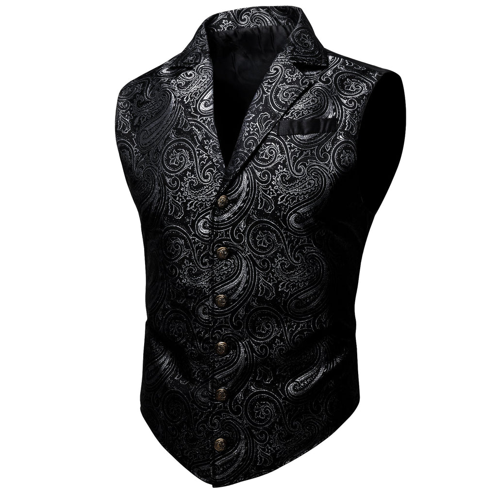 GentCrest Black Paisley Vest Set - Image 1