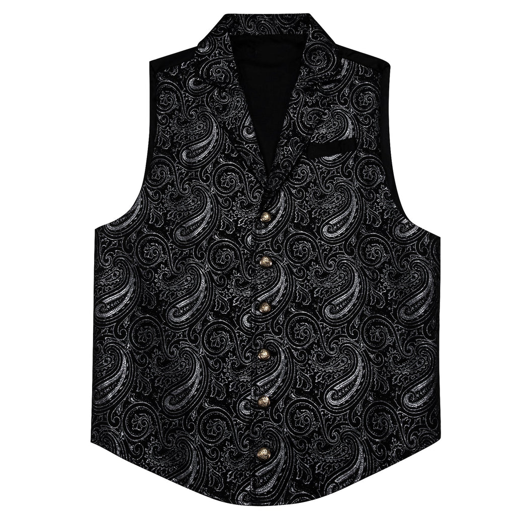 GentCrest Black Paisley Vest Set - Image 2