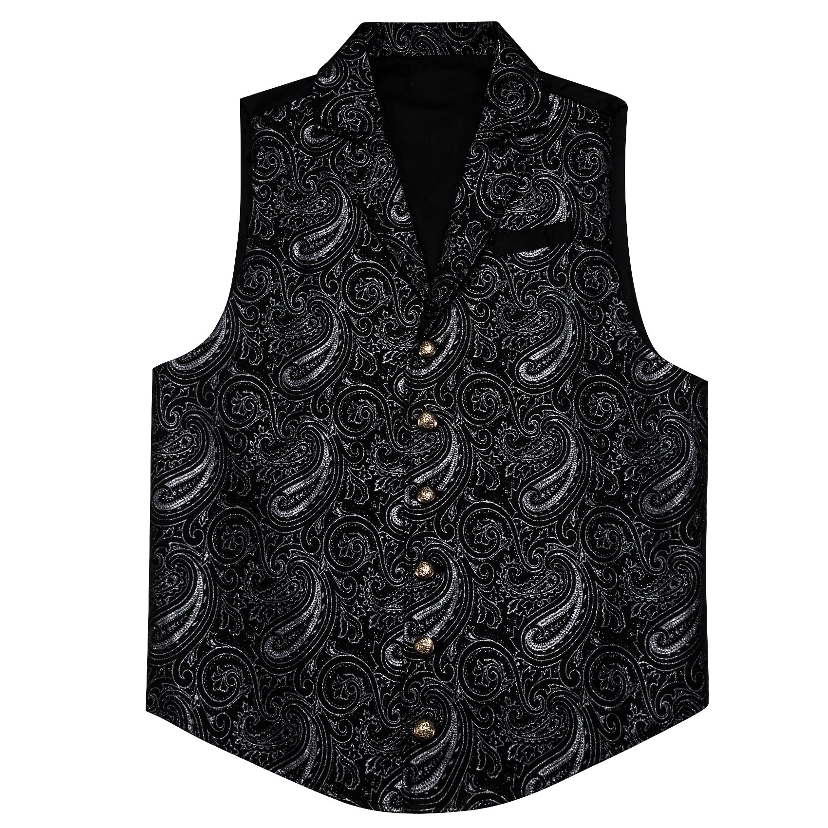 GentCrest Black Paisley Vest Set - Image 2