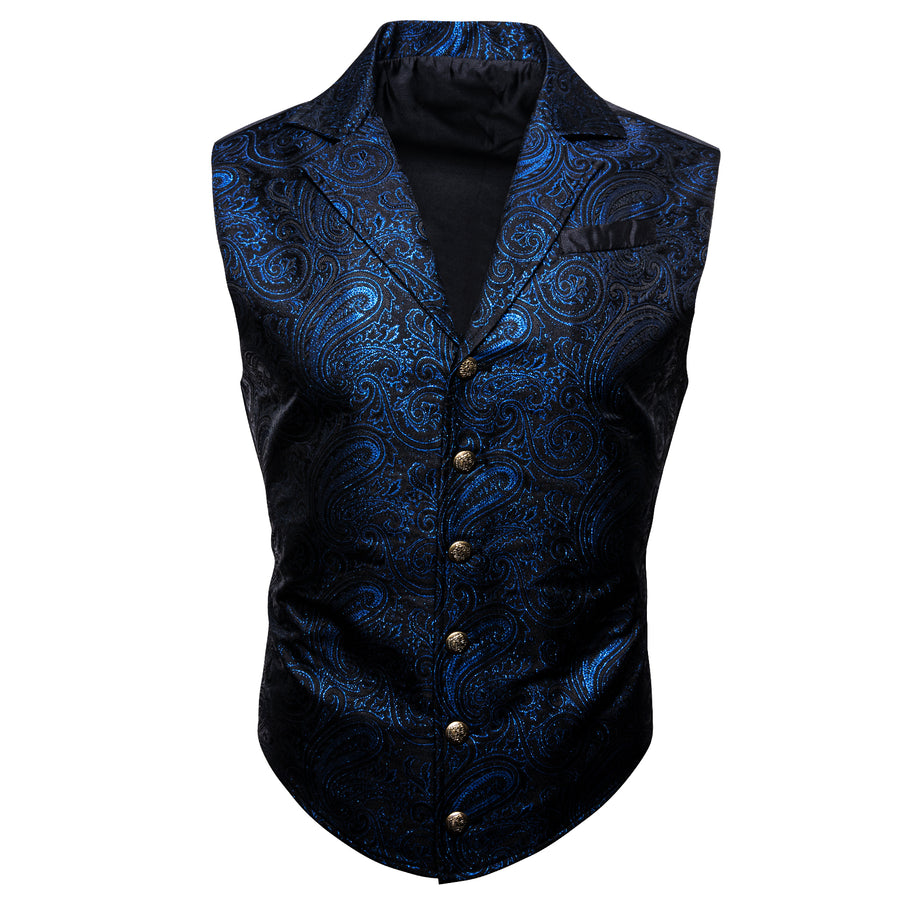 GentCrest Black Paisley Vest Set - Image 1