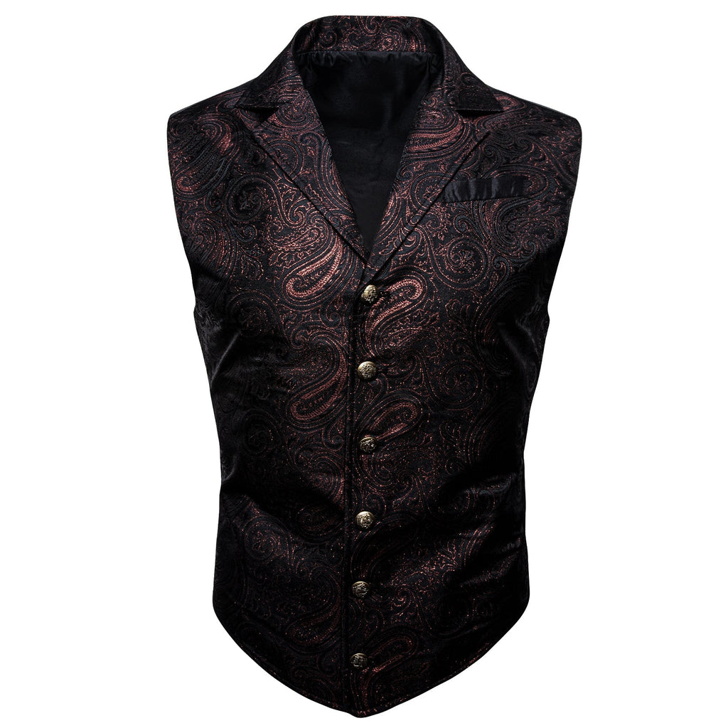 GentCrest Black Paisley Vest Set - Image 3
