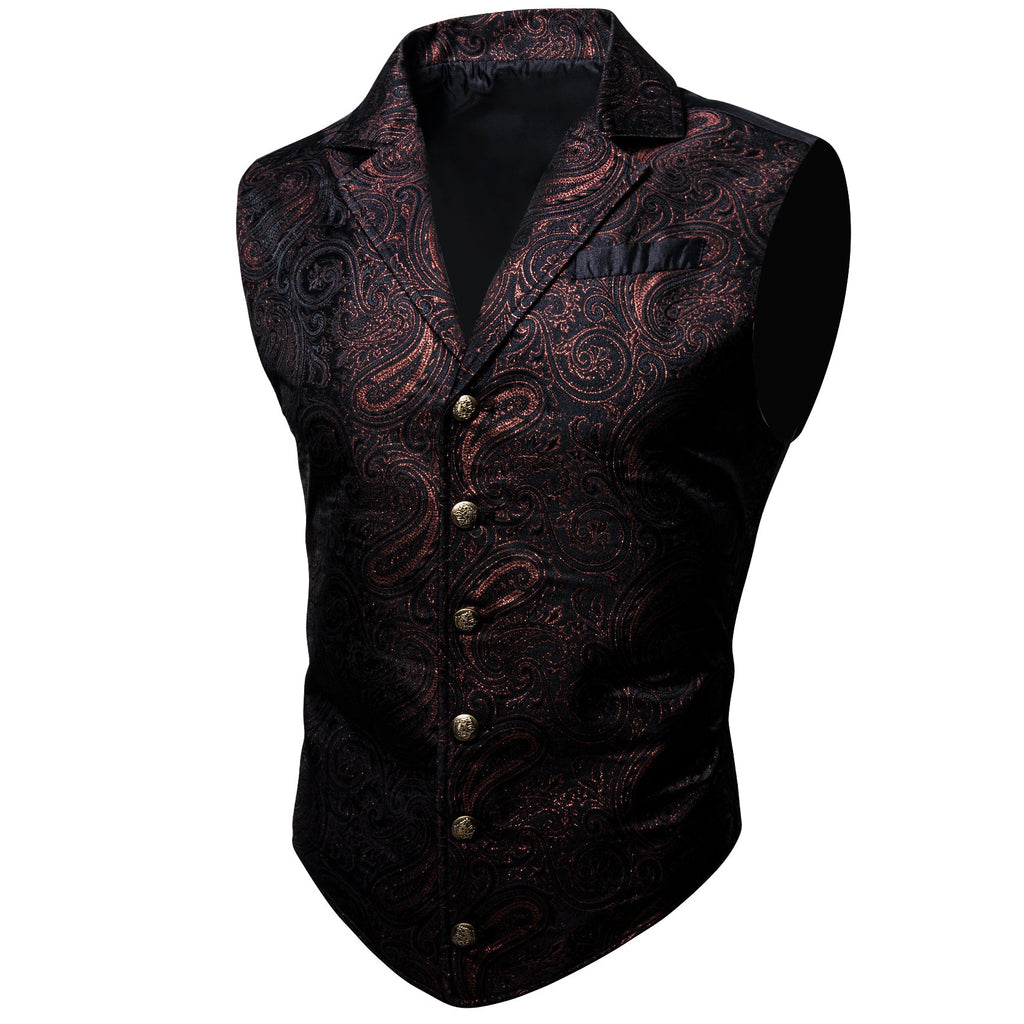 GentCrest Black Paisley Vest Set - Image 1