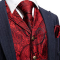 GentCrest Red Paisley Vest Set - Image 1