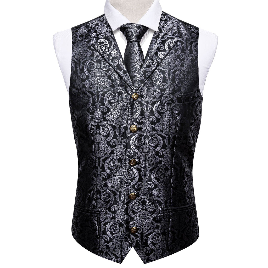 GentCrest Black Paisley Vest Set - Image 4