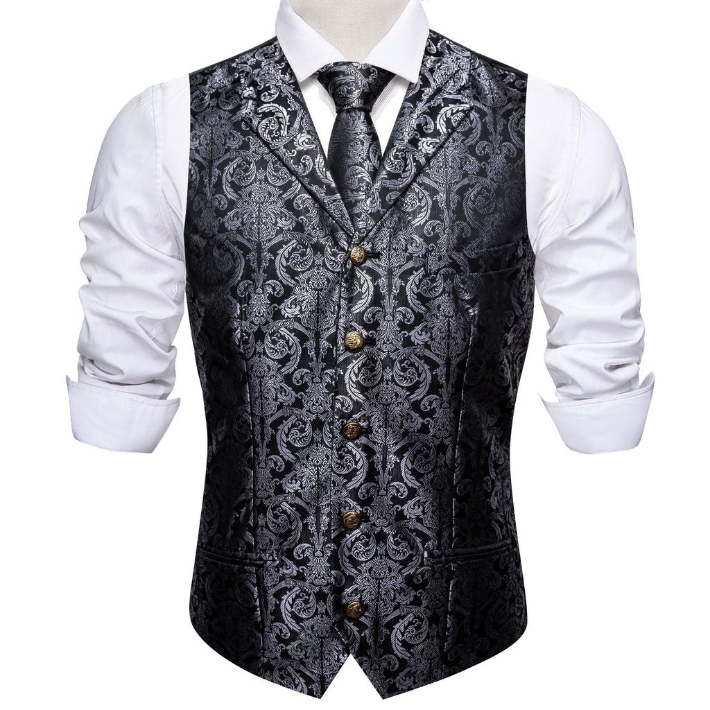 GentCrest Black Paisley Vest Set - Image 3