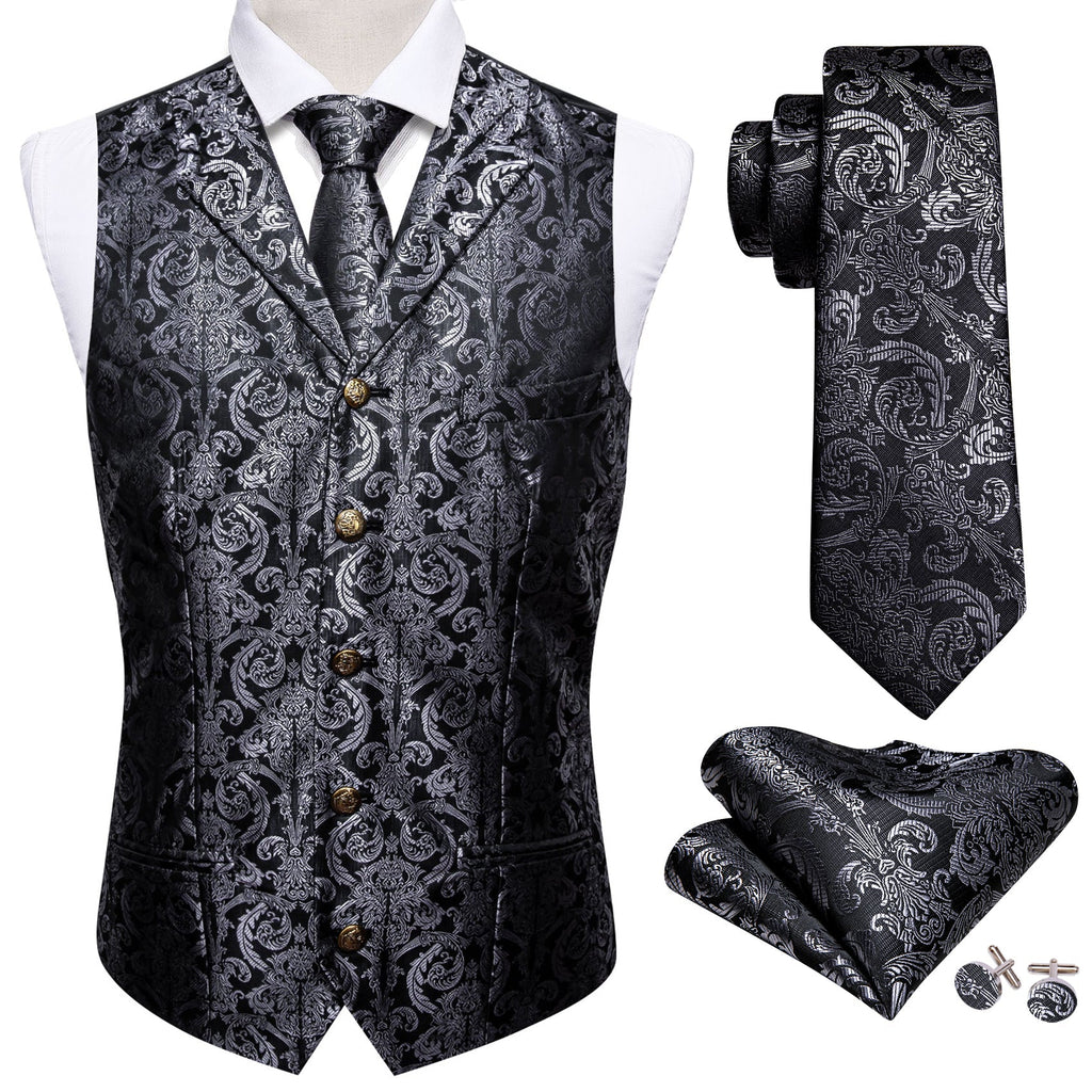 GentCrest Black Paisley Vest Set - Image 2