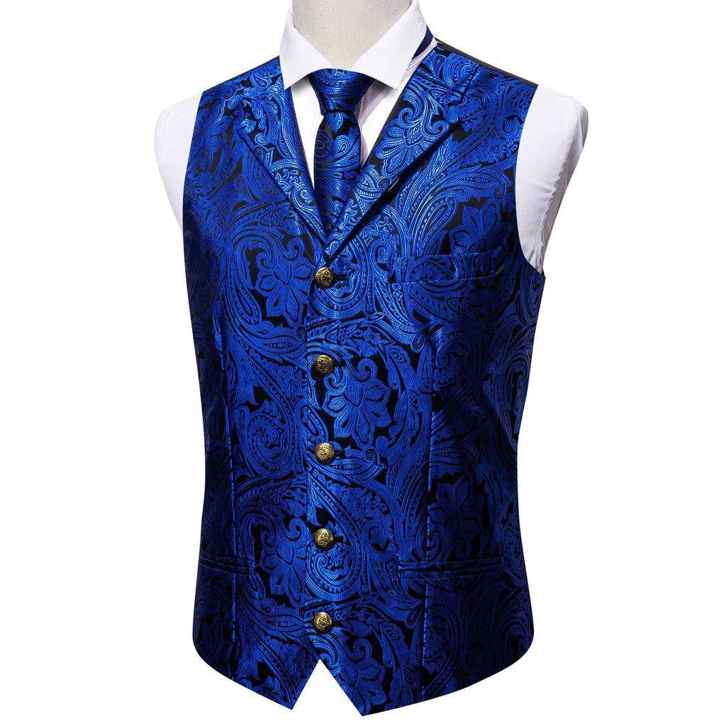 GentCrest Blue Paisley Vest Set - Image 2