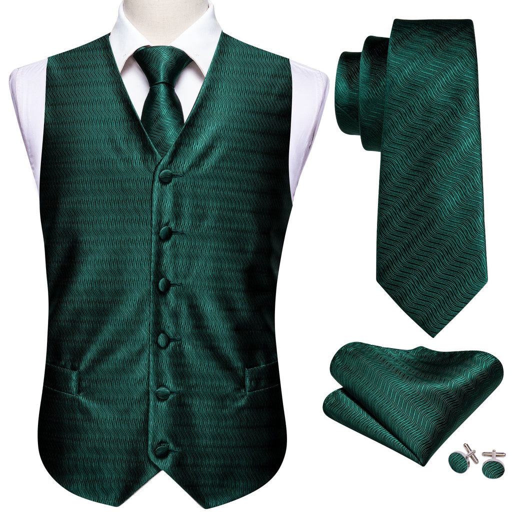 GentCrest Red Textured Vest Set - Image 2