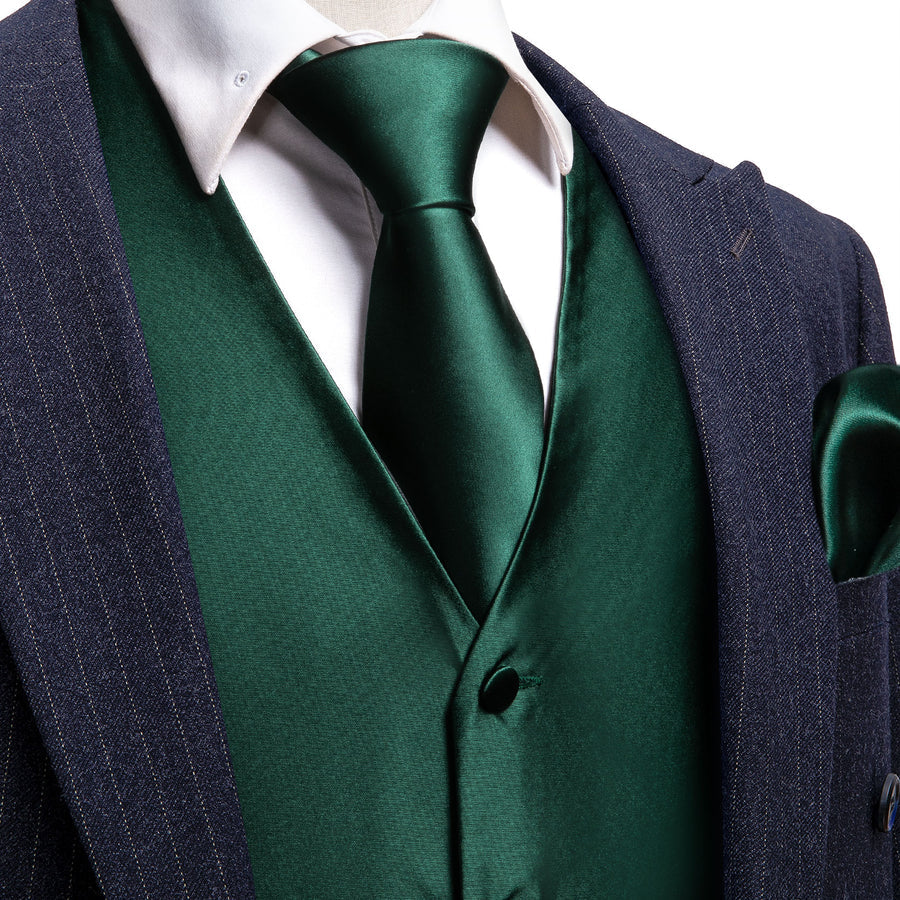 GentCrest Green Solid Vest Set - Image 1
