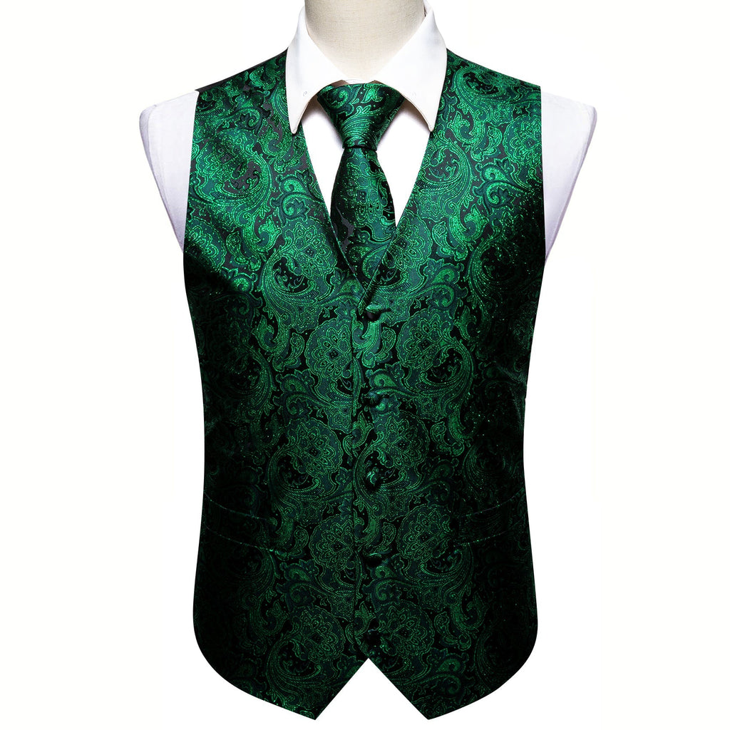 GentCrest Green Paisley Vest Set - Image 5