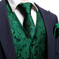 GentCrest Green Paisley Vest Set - Image 1