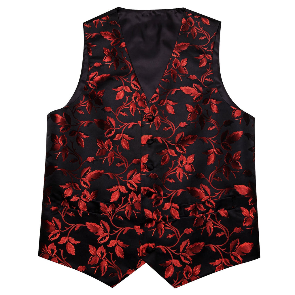 GentCrest Black Floral Vest Set - Image 6