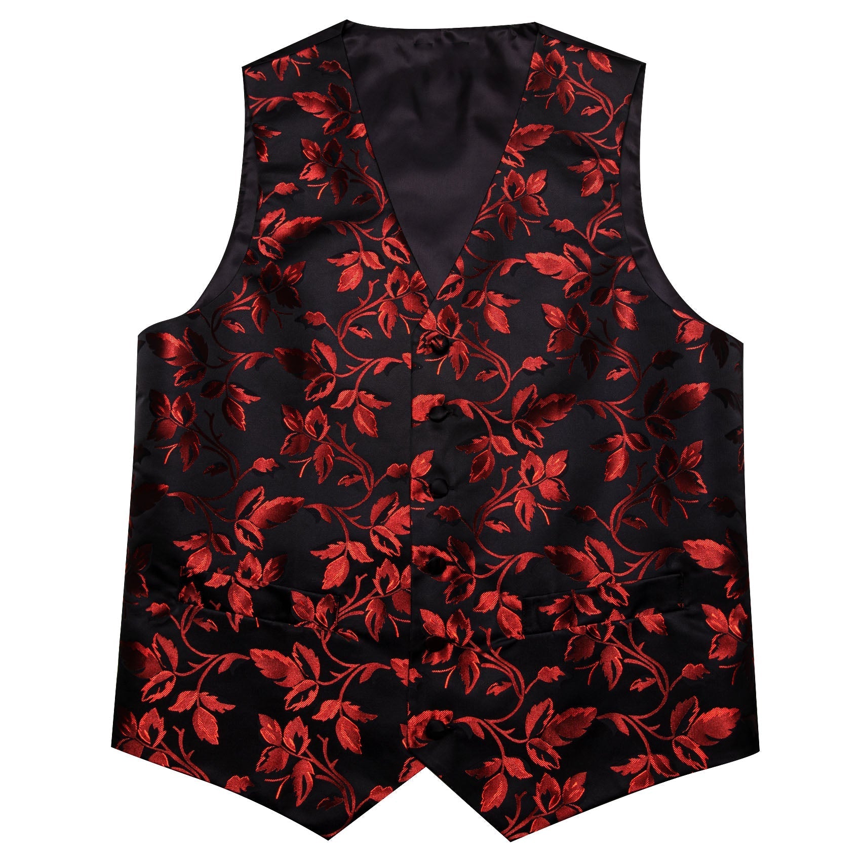 GentCrest Black Floral Vest Set - Image 6