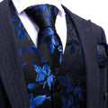 GentCrest Black Floral Vest Set - Image 1