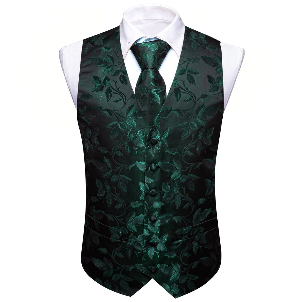 GentCrest Black Floral Vest Set - Image 4