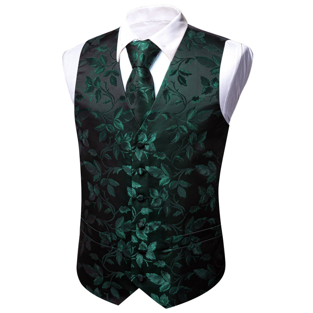 GentCrest Black Floral Vest Set - Image 5